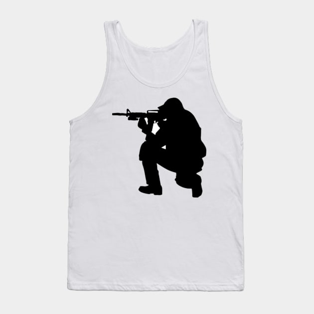 Military Design Tank Top by Hashop